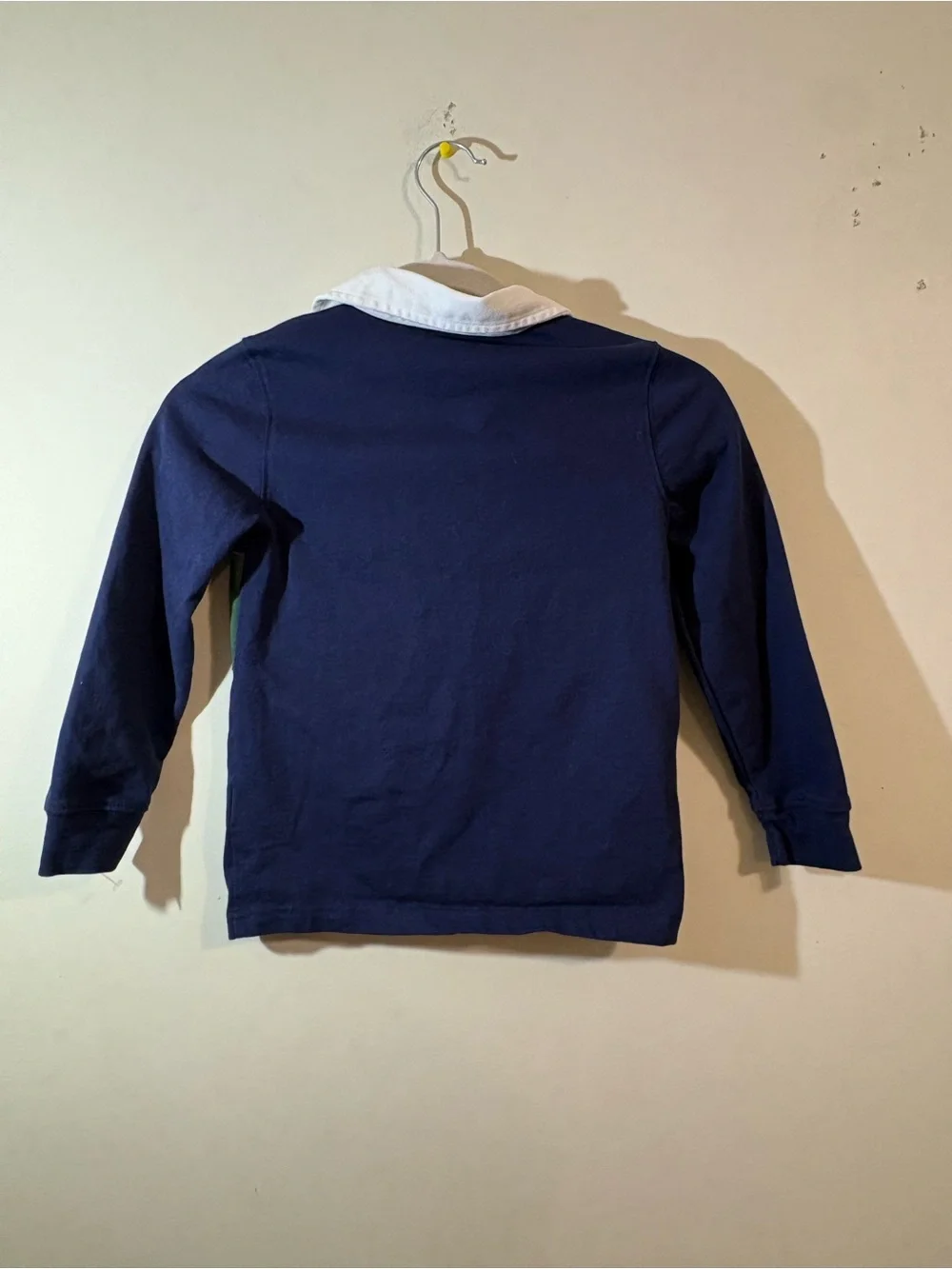 Tommy Bahama Rugby Shirt Boys Small Blue Green White Long Sleeve Preppy shirt